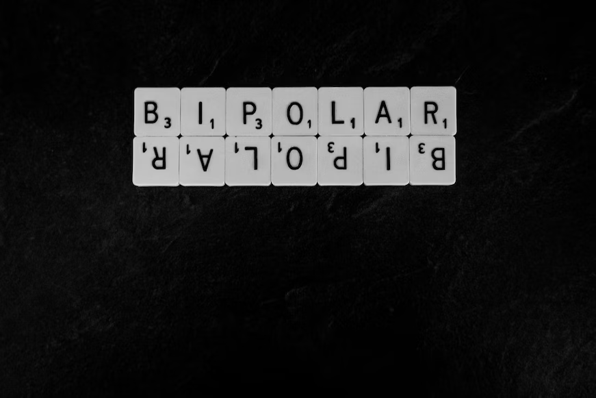 Scrabble tiles arranged to form bipolar